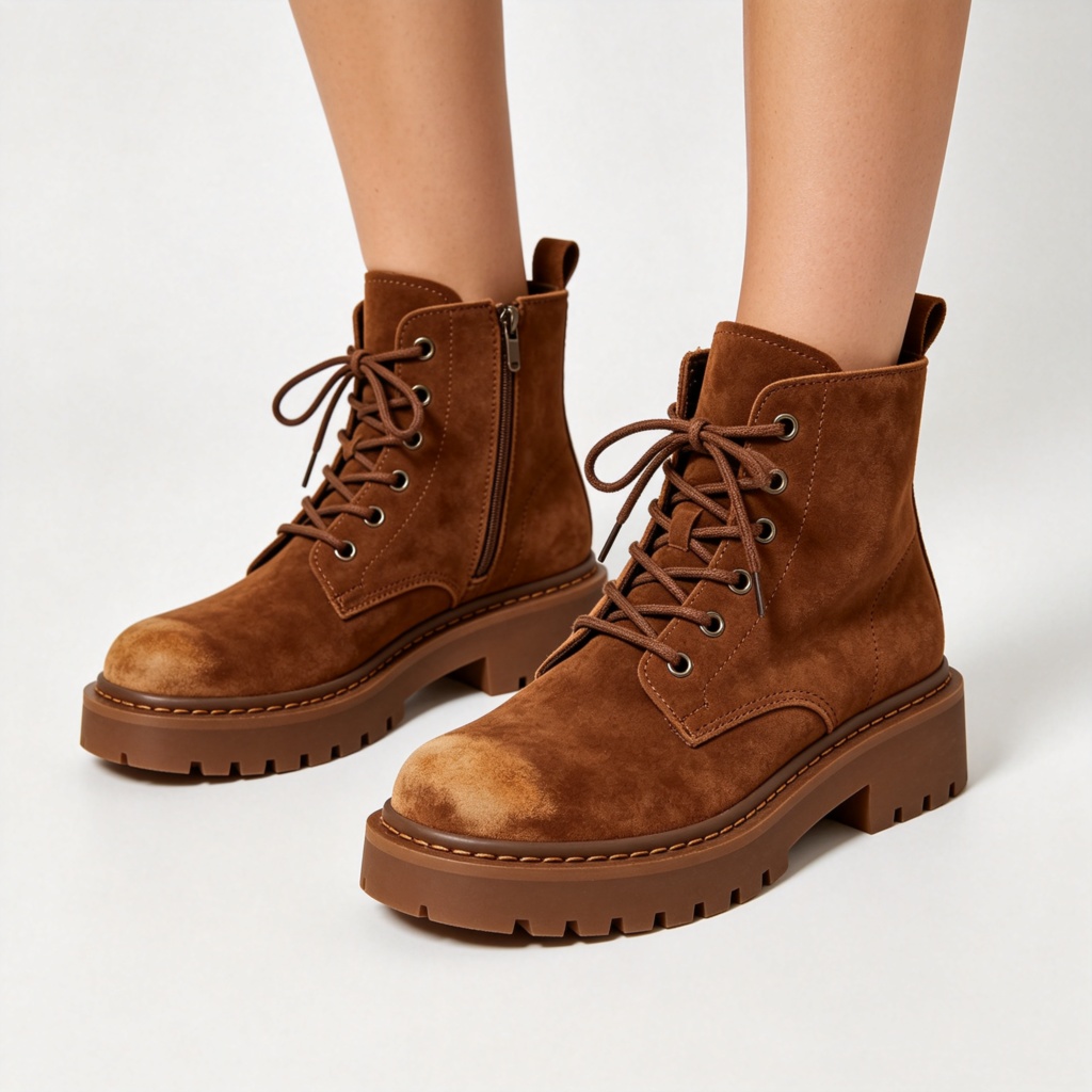 Brown Combat Boots – Bild 4