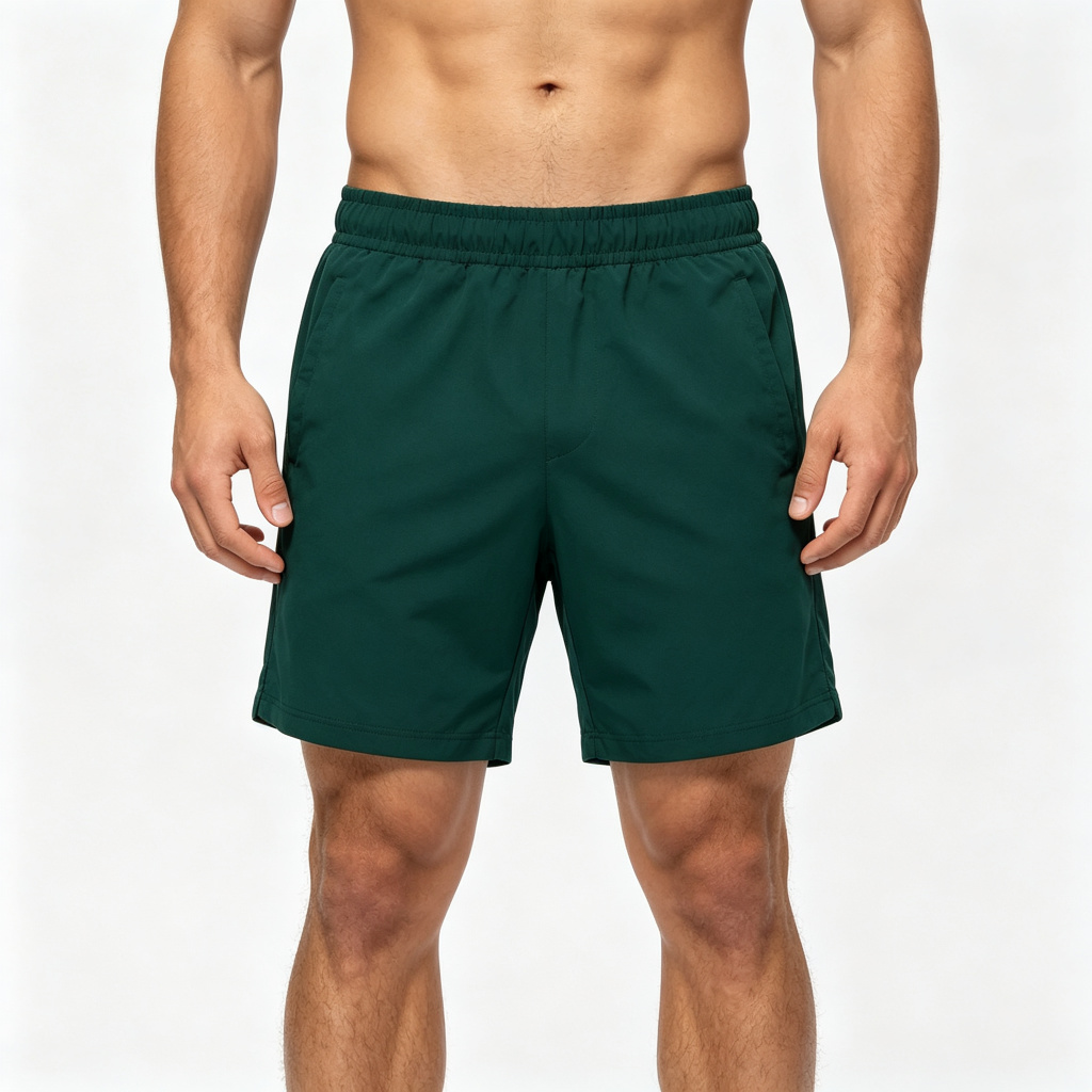 Dark Green Sport Shorts – Bild 4