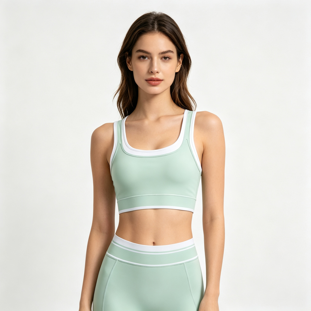 Mint Green Camisole Pants Tracksuit Set – Bild 4