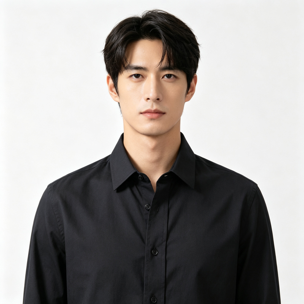 Black Dress Long Sleeve Shirt – Bild 4