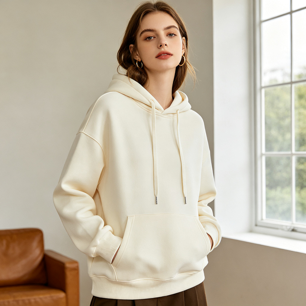 Off White Hooded Sweatshirt – Bild 4