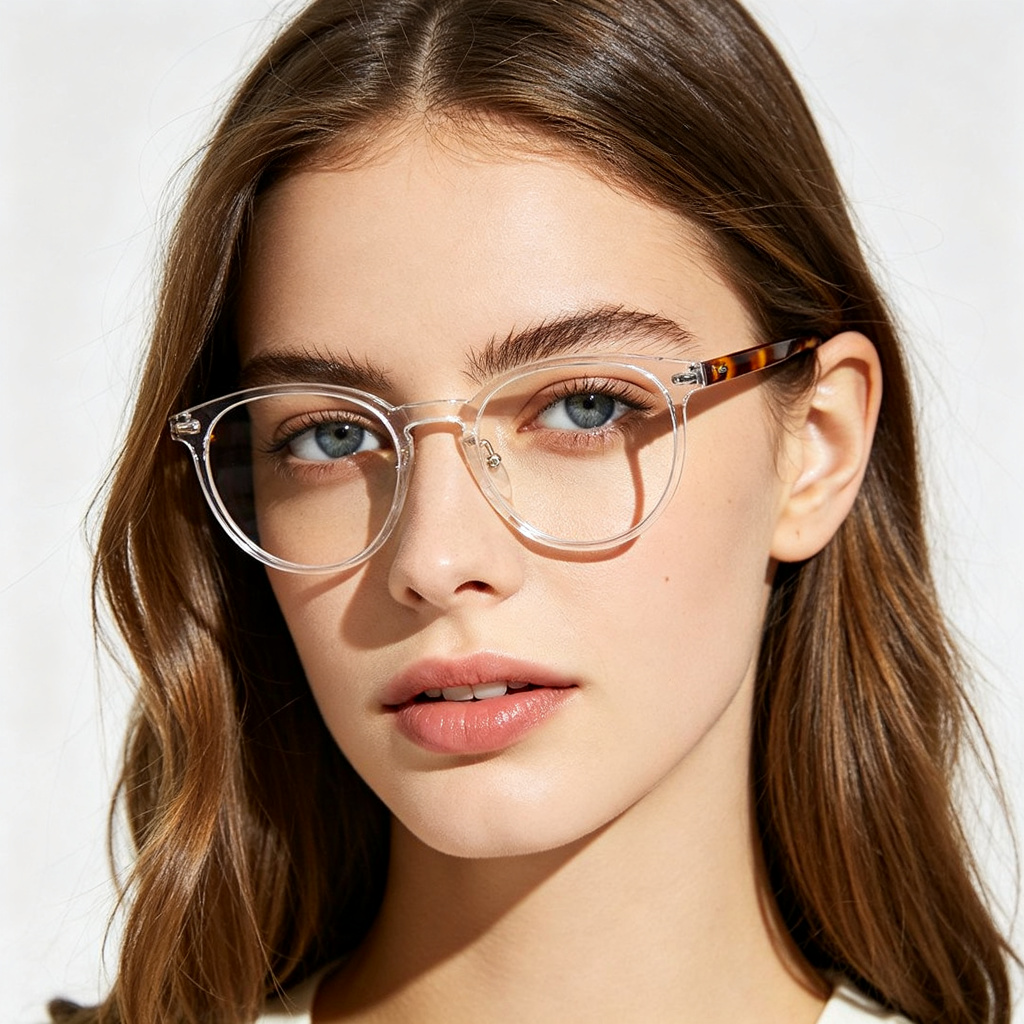 Clear Round Frame Optical Glasses – Bild 5