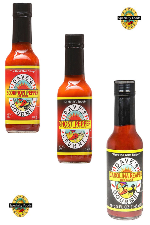 Dave's Gourmet Insanity heißesten Saucen Geschenk-Set, 3/5oz