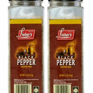 Lieber’s gemahlener schwarzer Pfeffer, koscher für Passah, 11 Unzen (Packung 2)