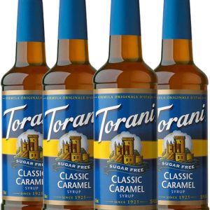 Torani Zuckerfreier Sirup, klassischer Karamell, 25.4 Oz, (4 Stück)