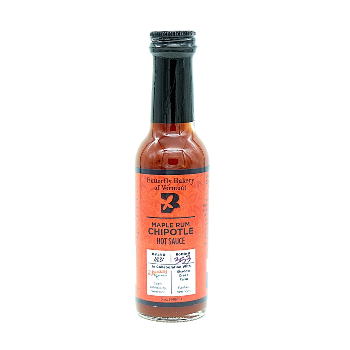 Butterfly Bakery Ahorn Rum Chipotle Chilisauce