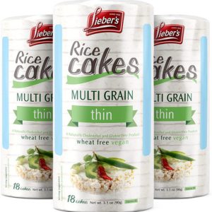 Lieber’s Multigrain Thin Reiskuchen, 3,1 Unzen (3 Packungen)