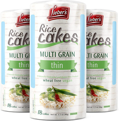 Lieber's Multigrain Dünne Reiskuchen, 3,1 Unzen (3er Packung)