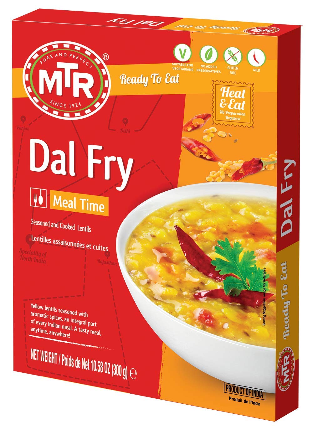 MTR Bereit zu essen – Dal Fry 10,58 oz (300g)