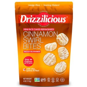 Drizzilicious Zimt wirbeln Bisse, 4 Unzen.
