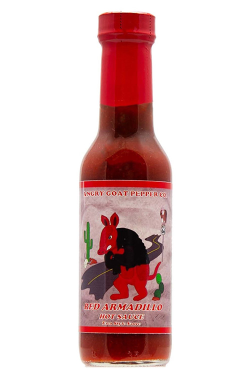 Angry Goat Pfeffer Co. Rote Armadillo Chilisauce, 5oz