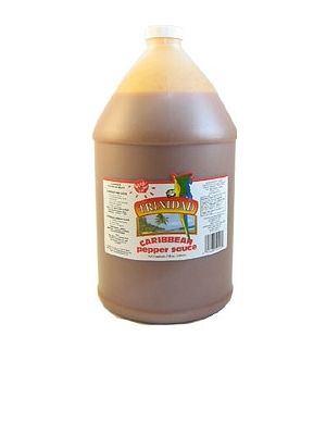 Trinidad Caribbean Mittlere Pfeffersauce, 1 Gallone