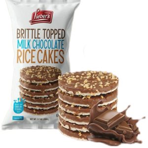 Lieber’s Brittle Topped Milchschokolade bedeckte Reiskuchen, 3,7 Unzen