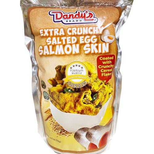Dandy's Brand Extra Knusprig gesalzen Egg Lachs Skin (überzogen mit knusprig Cereal Flocken) – 113 G