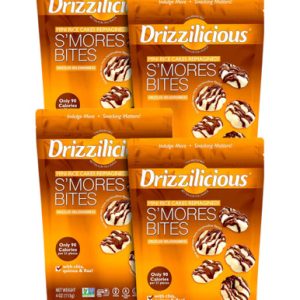 Drizzilicious S’mores Mini-Reiskuchenbisse (Packung mit 4)