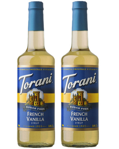 Torani Zuckerfreier französischer Vanillesirup, 25,4 Unzen (2 Stück)
