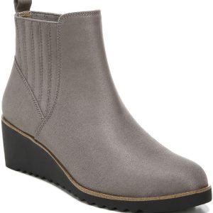 Zenith Damen gepolsterte Fußbett Imitat Wildleder Stiefeletten