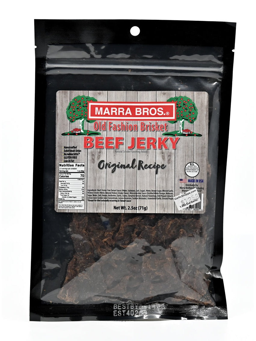 Jerky alte Mode Brisket Rindfleisch Jerky Marra Bros 2.5