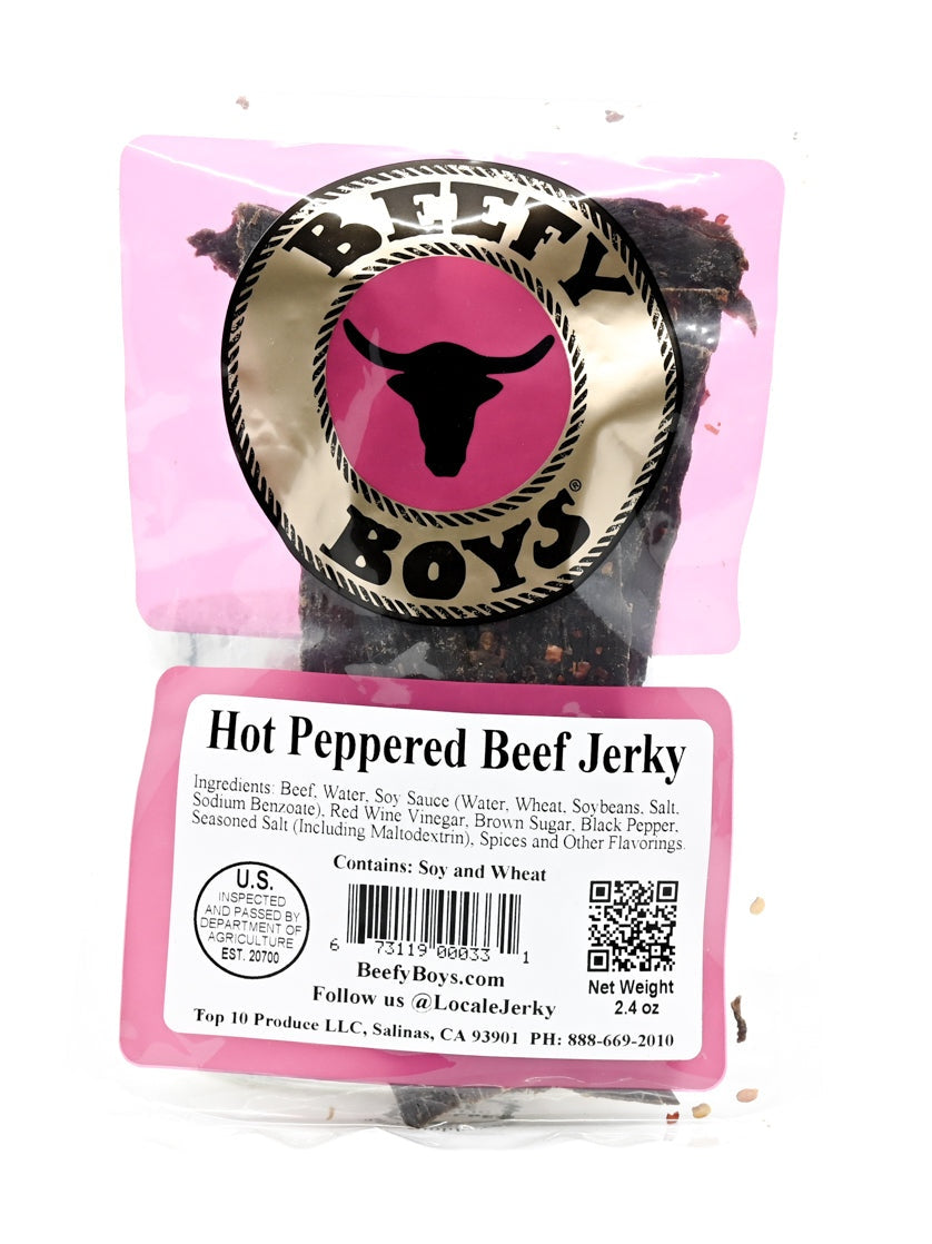 Jerky Hot Peppered Rindfleisch Jerky Beefy Jungen 2.4