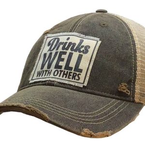 Vintage Life Getränke gut mit anderen Trucker Hut Baseball Kappe Dunkelblau