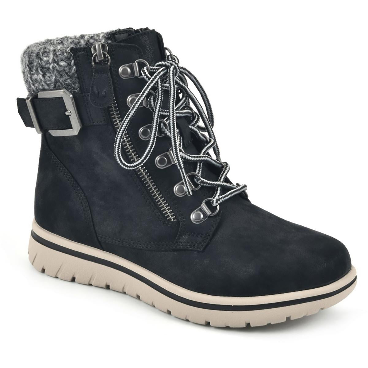 Hearty mit Schnürung Reißverschluss Stiefeletten