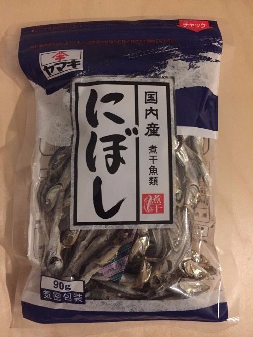 Yamaki, getrocknete Sardine für Fischbrühe, Niboshi, 90g in 1 Beutel