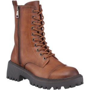 Mckay-Kampf- und Schnürstiefel aus Kunstleder zum Anziehen