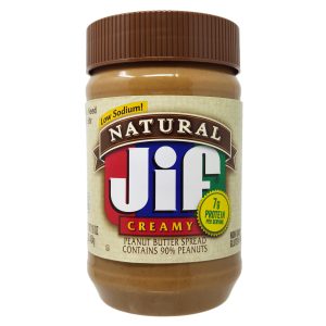 Jif niedrige Natrium natürliche cremige Erdnussbutter – . – 16oz