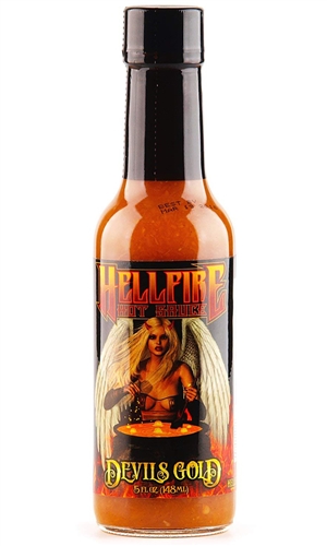 Hellfire Devil's Gold Chilisauce, 5oz