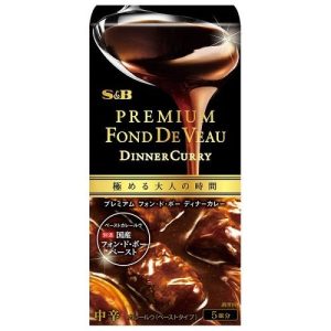 S&B , Dinner Curry, Premium Fond de veau Curry, mittel heiß, – 90g