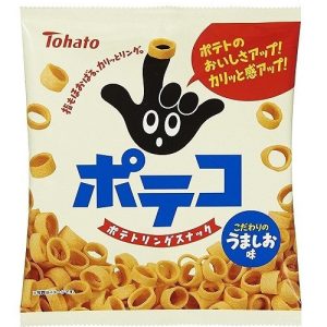 Tohato, “Poteko”, ringförmige Kartoffelsnack, Salzgeschmack, – 67g