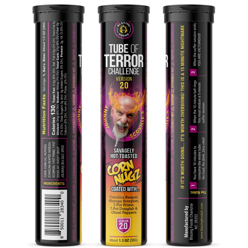 Blazing Foods Rohr des Terrors 2.0 Mais Nugz Herausforderung