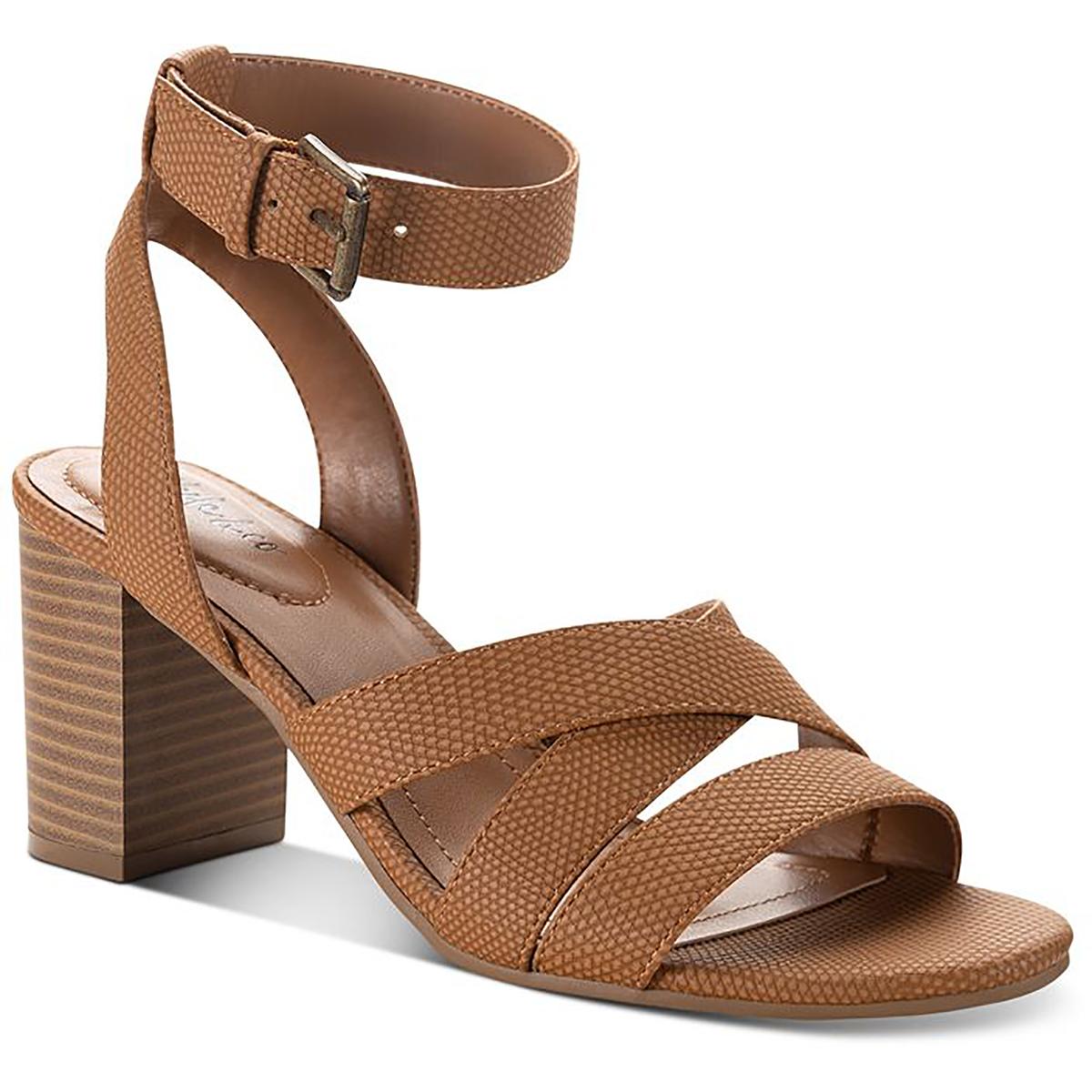 Sabinaa Kunstleder mit Riemchen Block Absatzschuhe