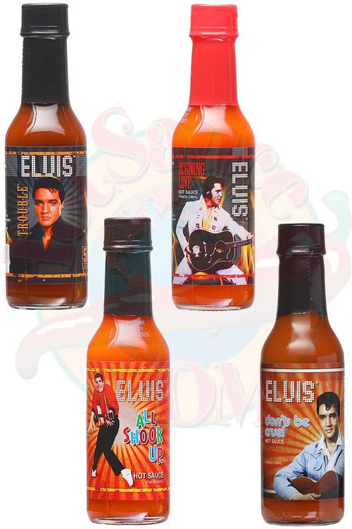 Elvis' Chilisaucen 4er Packung Geschenkset, 4/5oz