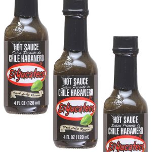 El Yucateco schwarzes Etikett Reserve Chile Habanero 3 Packung, 3/ . – 4oz