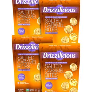 Drizzilicious gesalzener Karamell-Minireiskuchen, Bisse (Packung mit 4)