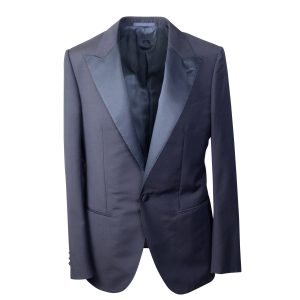 Schwarzer Single Breasted Blazer aus Wollmischung