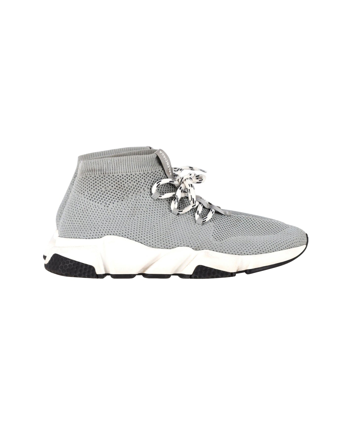 Balenciaga Speed 2 Sneaker mit Schnürung aus grauem Polystyrol