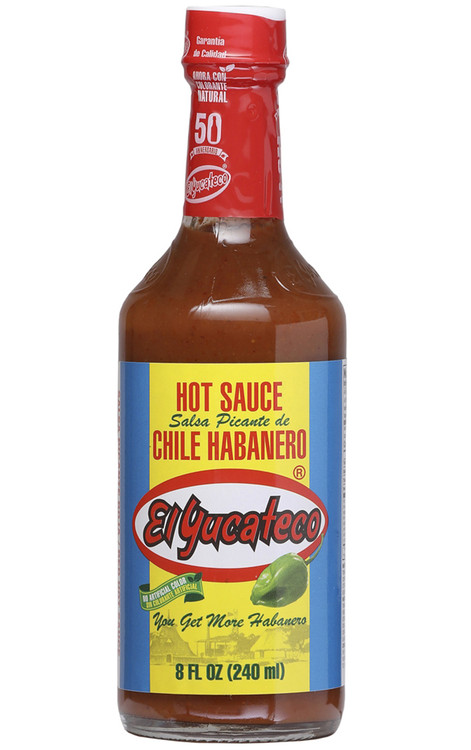 El Yucateco Salsa Picante de Chile Habanero Rot, 8oz