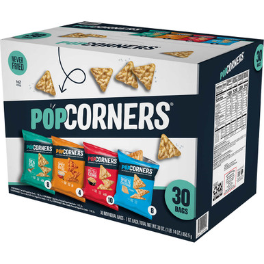 PopCorners Popped Mais Snack, Sortenpackung, 1 Unze, 30 Stück