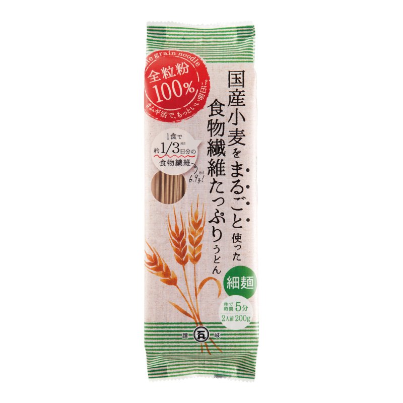 Ishimaru getrocknete dünne ganze Weizen Udon Nudeln 200g