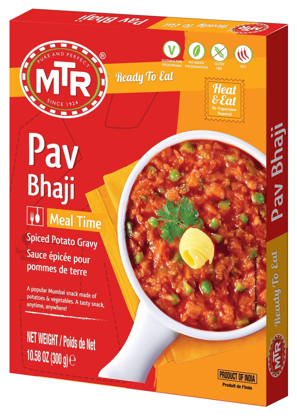 MTR Bereit zu essen – Pav Bhaji 10.58oz (300g)