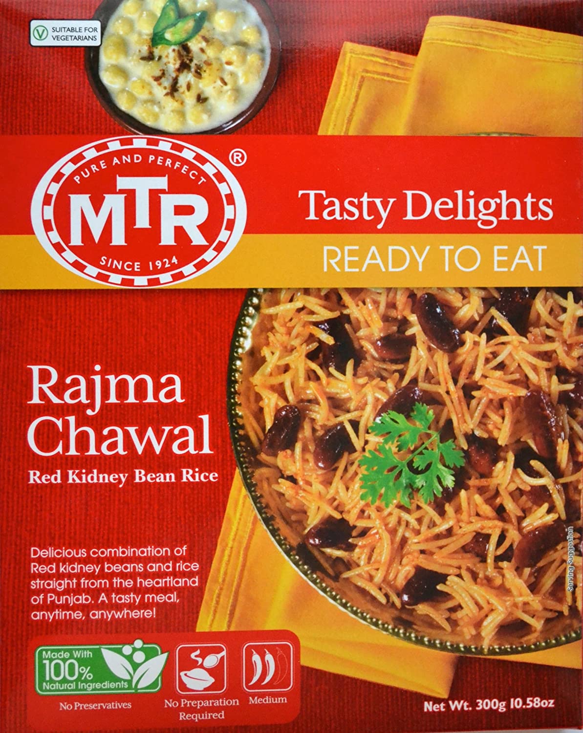 MTR Bereit zu essen – Rajma Chawal 10.58oz(300g)