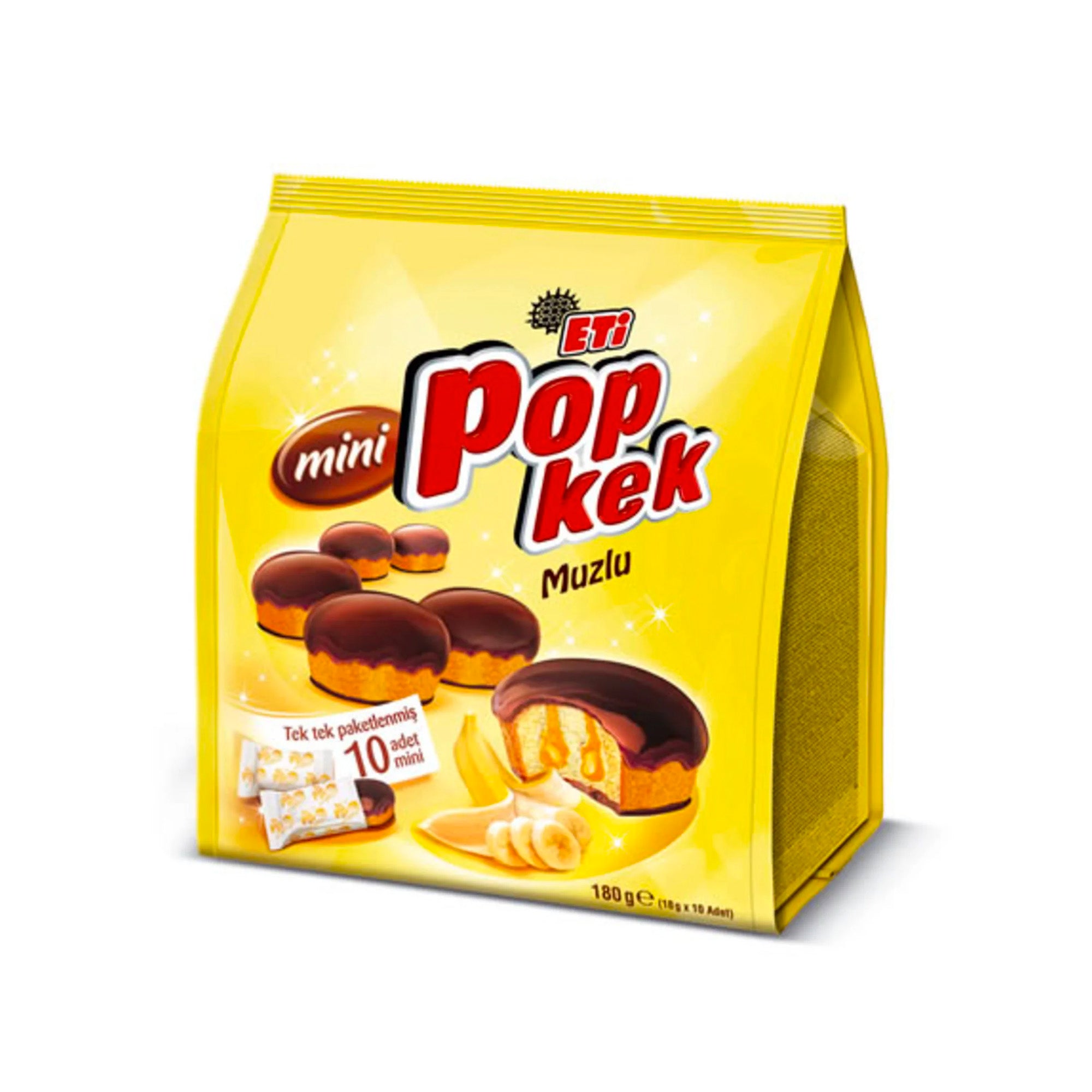 Eti Mini Pop Kek Banane – 8 Stück (Türkei)