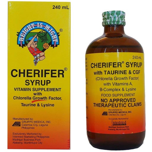 Cherifer Sirup – Vitamin Supplement mit Chlorella Wachstumsfaktor, Taurin und Lysin