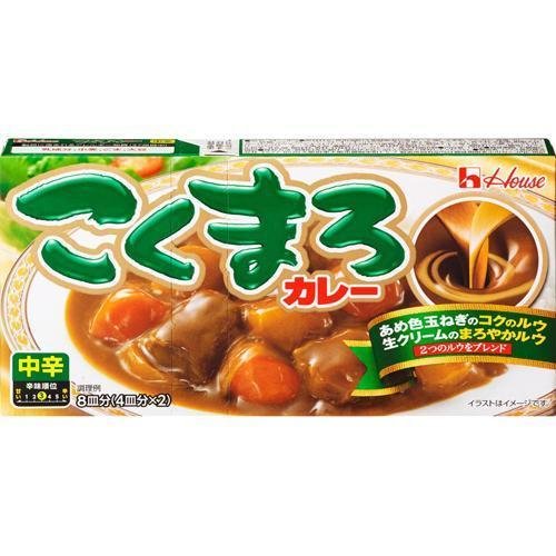 House Foods Kokumaro Japanisches Curry Roux mittel-Hot 140g