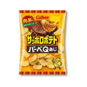 Calbee Sapporo Kartoffel bbq Chips – großes Huhn & Rindfleisch