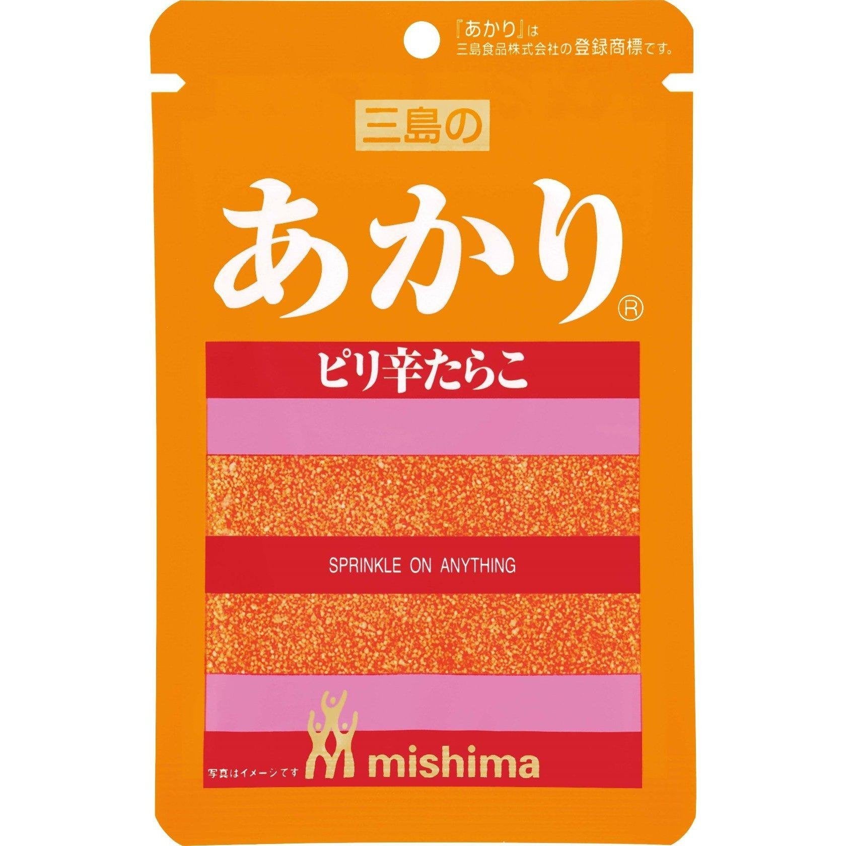 Mishima Akari Furikake Würzig Getrockneter Kabeljau Rogen Reis Gewürz 12g