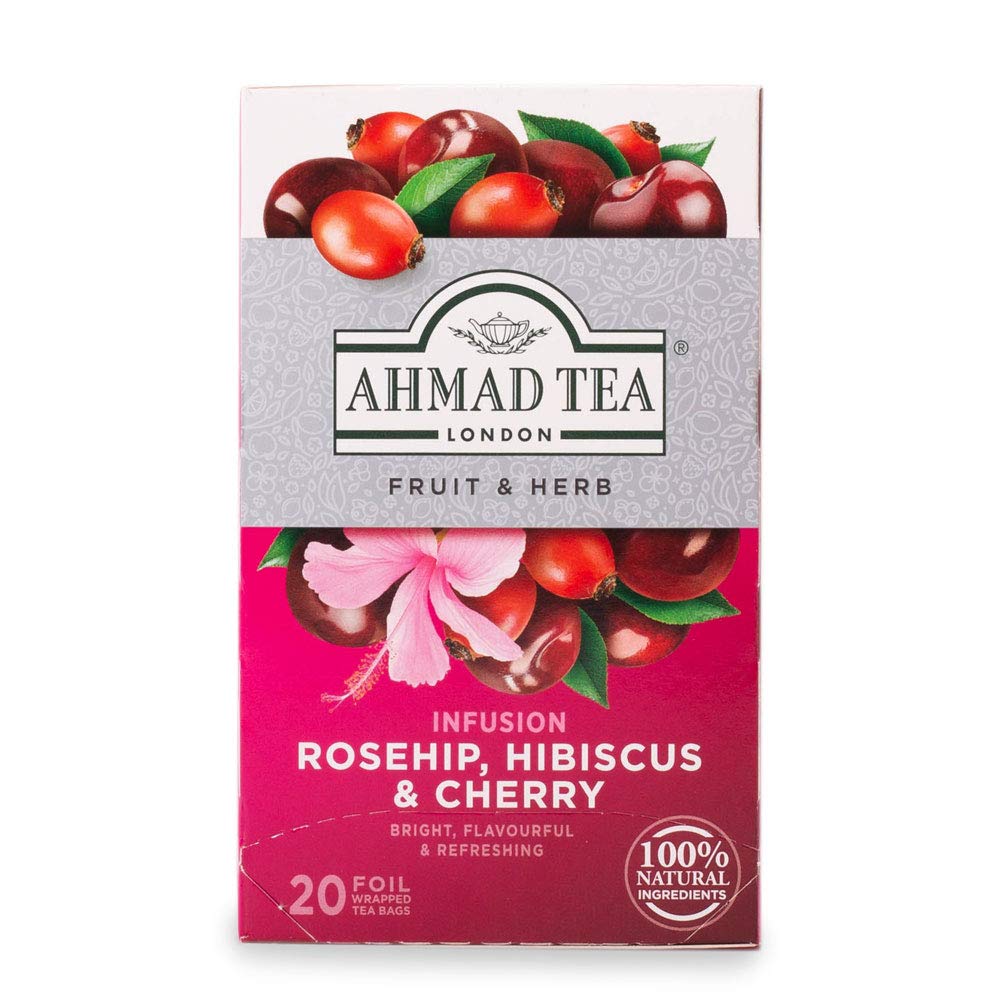 Ahmad Tea Hagebutte & Kirsche Infusion, 20-Zähl