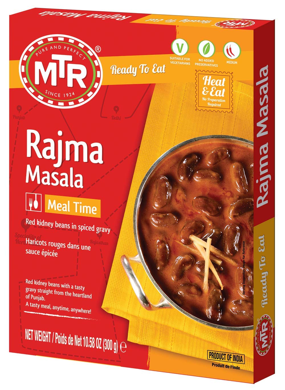 MTR Bereit zu essen – Rajma Masala 10.58oz (300g)